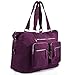 Large Weekender Bag Nylon Travel Tote (1212 Violet red)