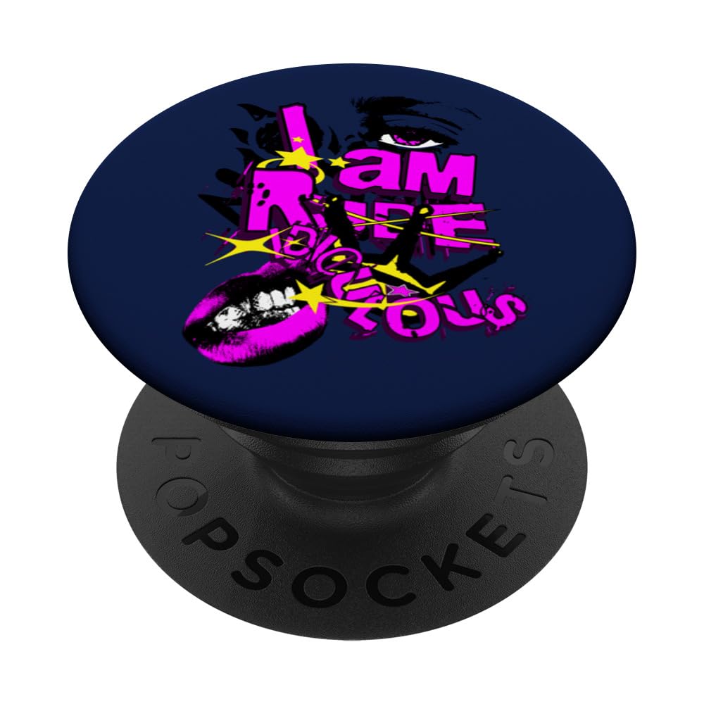 I Am Rude Ridiculous Gen Z Pop Art Funny Adult Sassy Artsy PopSockets Swappable PopGrip