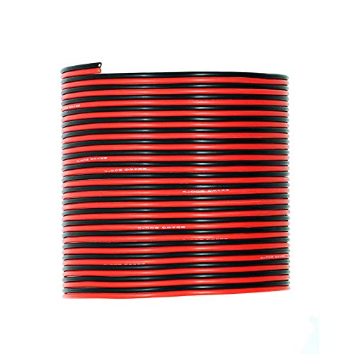 Hook up Silicone Wire [30ft total, 15 ft Red and 15ft Black] - UTUO 22 Gauge Stranded Tinned Copper Conductor Wire, Soft Flexible Heat Resistant Silicone insulated Wire Cords - Thumbnail 7