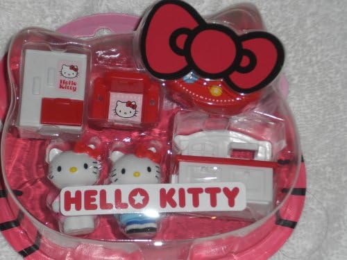 Japanese Sanrio Hello Kitty Mini Playset Kitchen with Fridge and Sink