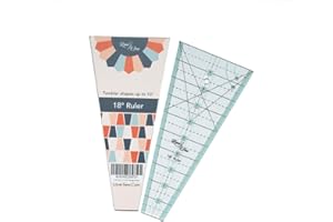 Dresden Ruler Love Sew (18 Degrees) – Acrylic Quilting Template for 5" and 10" Precut Fabrics | Easy-to-Use Tool for Charm Packs & Layer Cakes | Ideal for Quilting, Sewing, and Patchwork Projects