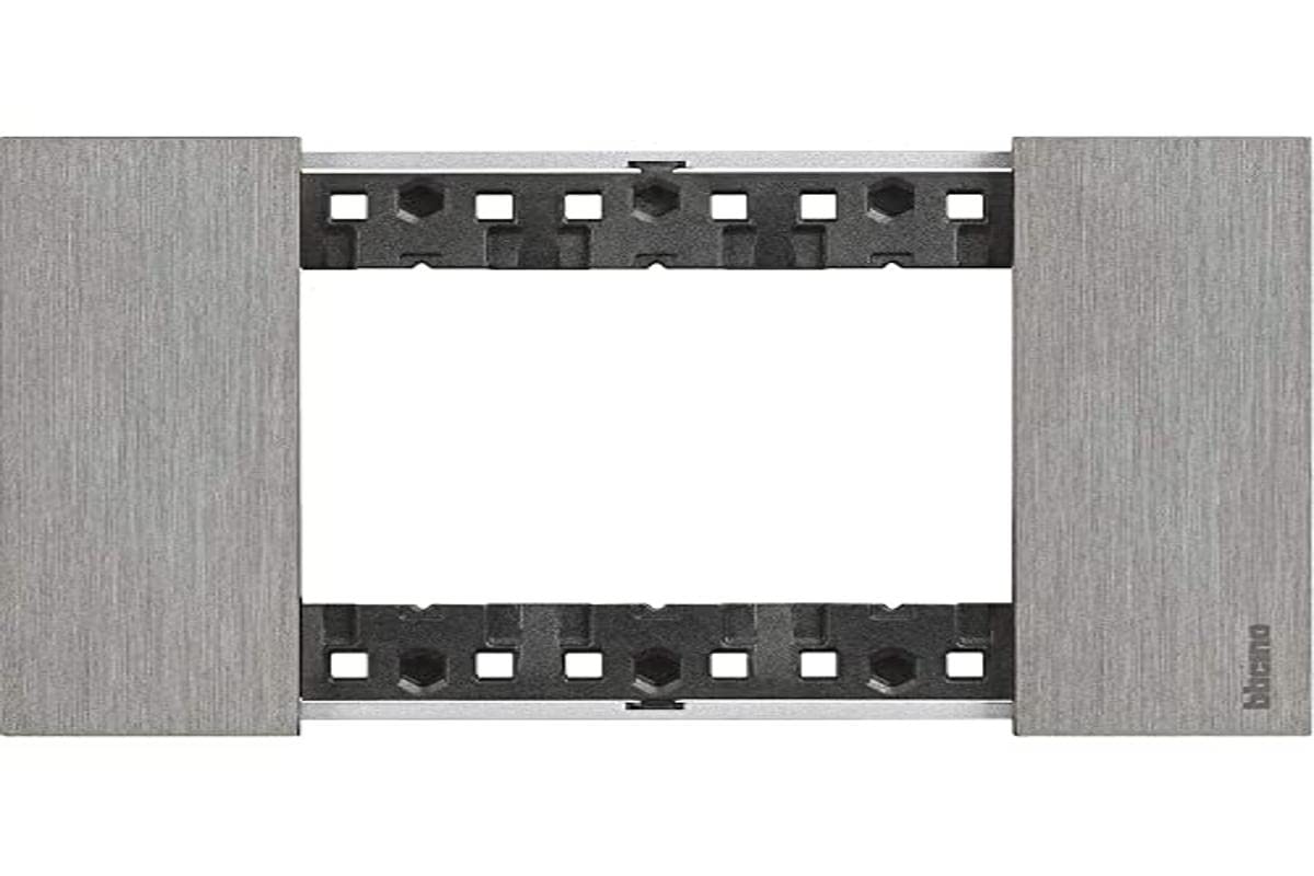 Bticino KA4803ZG Living Now 3 Module Plate 133 x 50 x 10 cm Steel