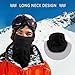 [2-PACK] Dimples Excel Thermal Fleece Ski Balaclava Face Mask for Skiing Snowboarding Motorcycle Cycling Mountaineering Hunting Winter Sport (2 Pack) (Thermal Fleece Version (Black + Black))