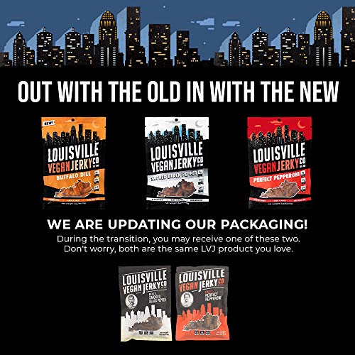 Louisville Vegan Jerky Variety Pack, Vegetarian & VeganFriendly