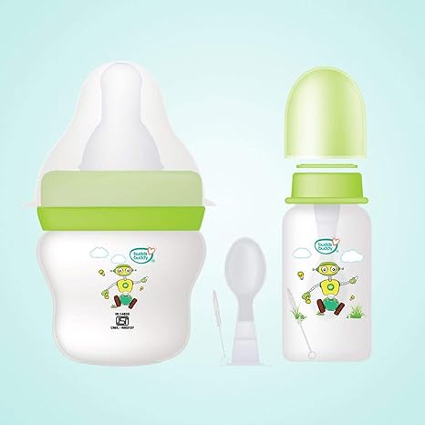 Buy Budds Budy Premium Feeding Bottle Set Of 2 60ml Green