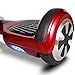 mAuto Hover Scooter Board,Two Wheel Self Balancing Intelligent Personal Battery Powered w/ LED Lights (Red)