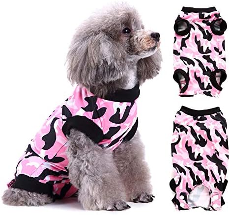 Ranphy 犬用 術後服 ネオプレン エリザベスカラー着替え 犬猫の服 小型犬 中型犬 術後ウェア 軽量 犬用 皮膚保護服 柔らかい 傷口保護 傷舐め防止 引っ掻き防止 去勢 避妊手術 ペット服 腹部創傷疾患手術後の保護服 ピンク Xs Cfstrong Org Au