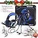 Professional PC Gaming Headset with Mic for PS4, Xbox One, Pro Over-Ear Headphones with USB LED Light, Noise Cancelling, Stereo Bass Surround, Volume Control for Laptop, Computer, Smartphonesthumb 4