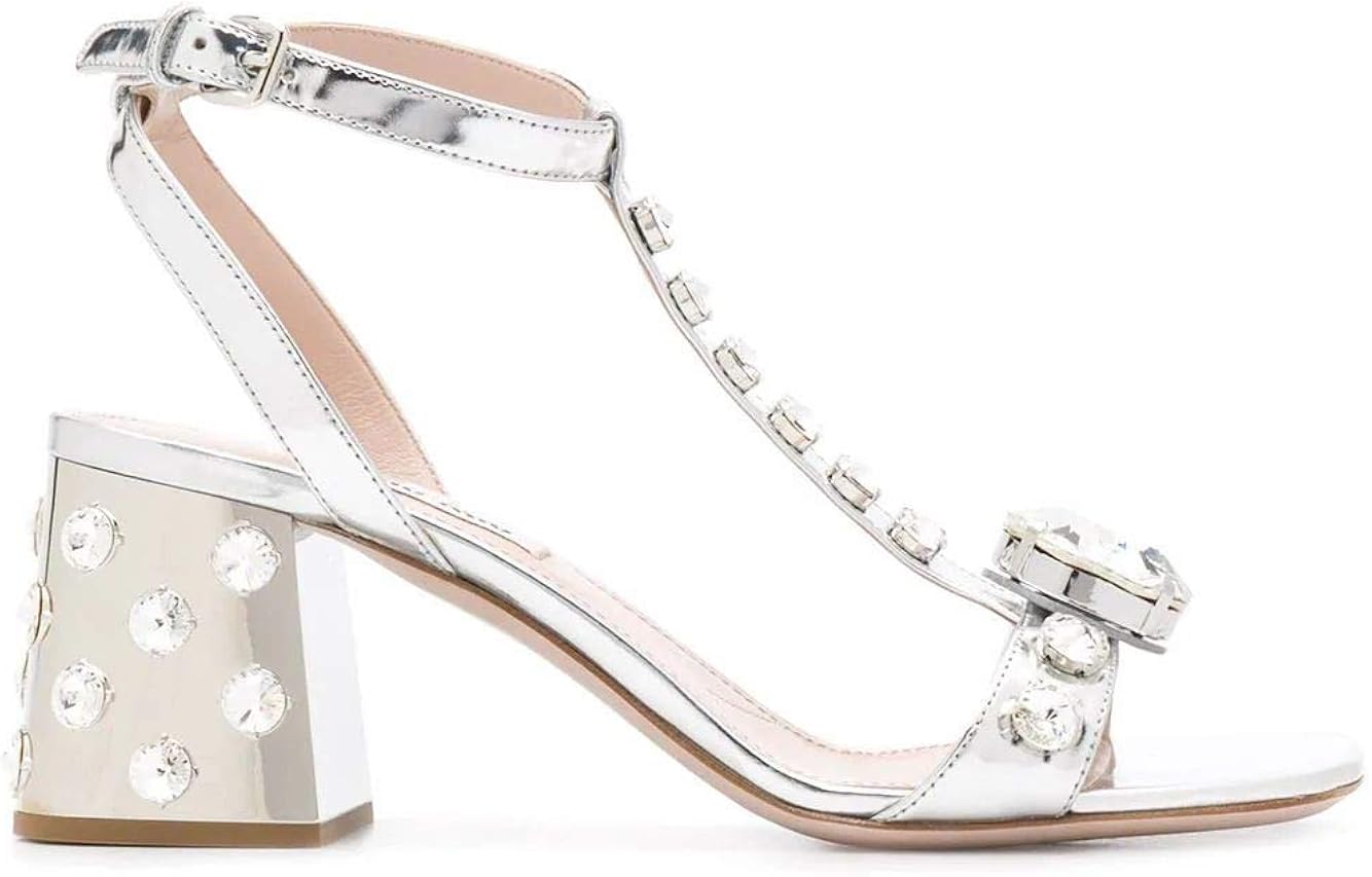 miu miu silver heels