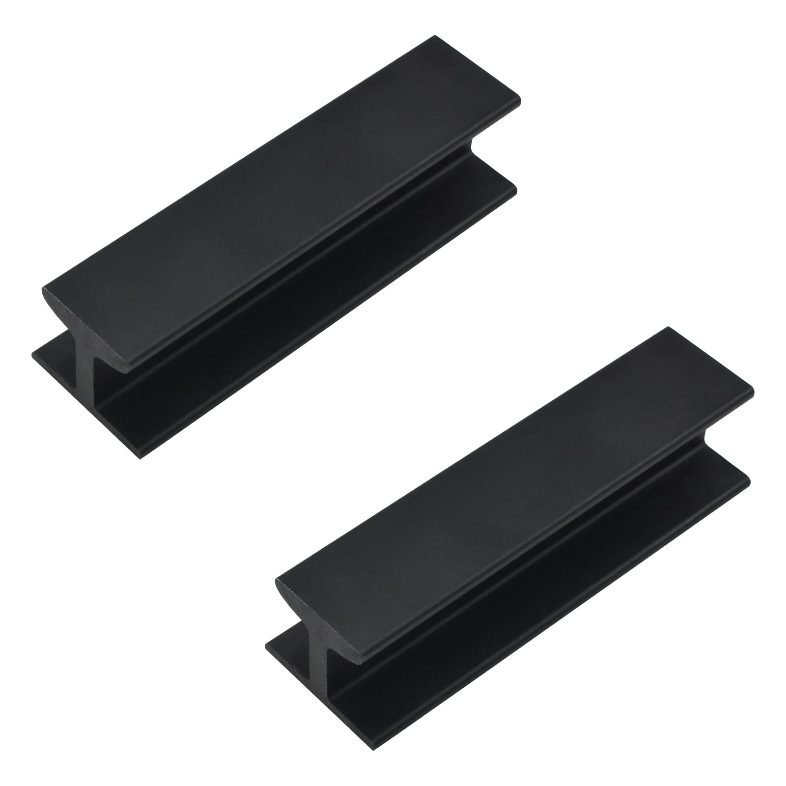 MOROBOR 80mm/3.14” Self-Stick Instant Cabinet Drawer Pulls, 2pcs Aluminum Alloy Self-Stick Push Pull Handles Helper Cabinet Door Window Drawer Auxiliary Pulls（Black — image 1