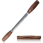 GOLD DEER Woodworking Tool 4.3" Drawknife SK5 Draw Knife with Leather Sheath Wood Carving Tools Wood Draw Knife Woodworking W