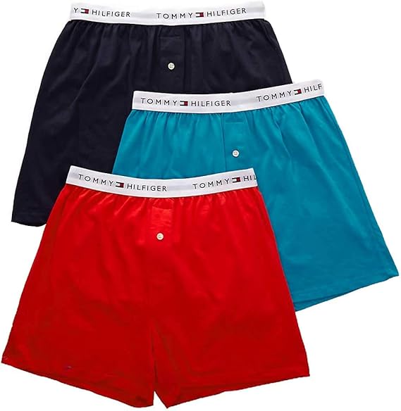 Amazon Tommy Hilfiger トミーヒルフィガー ニット ボクサーパンツ 3枚セット パック メンズ 下着 09tk019 並行輸入品 ボクサー 通販
