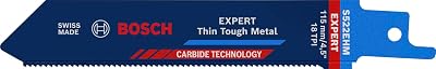 Bosch Expert Thin Tough Metal S 522 EHM Reciprocating Saw Blade 115 mm