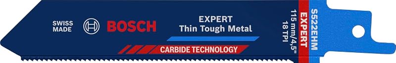 Bosch Expert Thin Tough Metal S 522 EHM Reciprocating Saw Blade 115 mm
