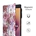 MoKo Samsung Galaxy Tab A 8.0 2017 Case - Ultra Lightweight Slim Smart Cover Case for Galaxy Tab A 8.0 (SM-T380 / T385) 2017 Release (NOT FIT 2015 Tab A 8.0 SM-T350/P350), Floral PURPLE