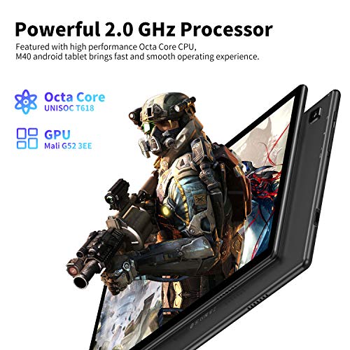 TECLAST 10.1 Inch Android 12 Gaming Tablet,4GB RAM 128GB ROM,Dual SIM TF 1TB Card Slots,HD IPS Screen,2.0GHz Octa-Core Processor,5MP+8MP Dual Camera,6000mAh,Support 4G LTE,WiFi,Bluetooth,GPS - Image 3