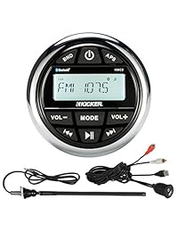 Marine sistema incluye: Kicker receptor de CD, Kicker Kit de potencia de altavoces, 4 canales, amplificador LED, 22" Antena, interfaz USB AUX Mount