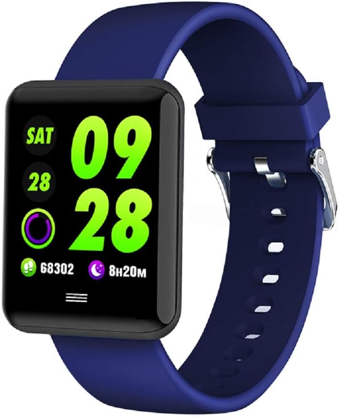 Fitness Tracker Smartwatch with Heart Rate, Pedometer and Weather forecast, IP67 Waterproof and 5+ Day Battery Compatible with Android and IOS