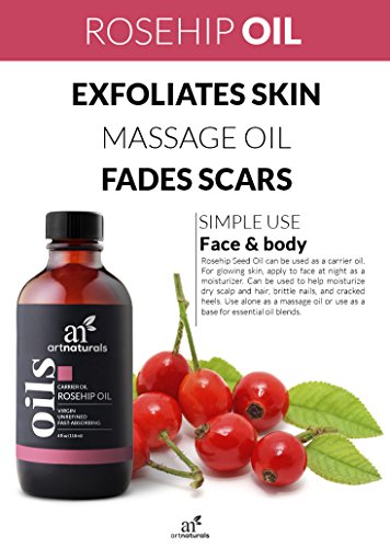 image for ArtNaturals 100% Pure Rosehip Seed Oil - (4 Fl Oz / 120ml) - 3 Piece G