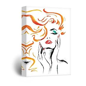 Watercolor Painting Style Marilyn Moonroe