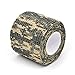 Camouflage Wrap, Multi-functional Non-woven Self-adhesive Tape Waterproof Military Camo Stealth Tape Perfect for Hunting Gun, Knife Handles and Deck Out Your Paintball Airsoft Guns 3.5M (ACU Camo)