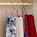 SuperB2C 4 PCS Portable Laundry Hook Hanging Multifunctional Hanger Holder Scarf Hangers for Socks Organize Your Leggings, Scarfs, and Ties (Silver)