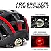 VICTGOAL Bike Helmet for Men Women with Led Light Detachable Magnetic Goggles Removable Sun Visor Mountain & Road Bicycle Helmets Adjustable Size Adult Cycling Helmets