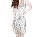 Sparkly 1920 20s Fashion Women's Great Gatsby Costumes Stage Dresses Wear Silver