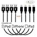 [4-Pack] Lightning Cable 7.3 Inches Short USB Apple Charging Cord for iPhone iPad iPod Touch