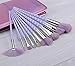 Lospu HY 10pcs Unicorn Makeup Brushes Set Professional Makeup Tools Cosmetic Powder Foundation Brush Eyeshadow Blusher with Travel Pouch