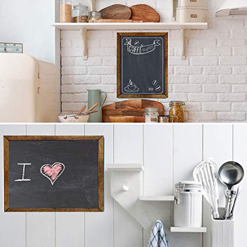 Chalkboard Sign [11 x 14] - Premium Rustic Chalk Board, Wood Framed Magnet Board, Regular or Liquid Chalk Markers, Kitchen Sign, Decorations for Weddings Birthdays & Receptions - Magnetic Black Board - Thumbnail 6
