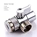 Brass Sink Valve Diverter Faucet Splitter For Kitchen or Bathroom Sink Faucet Faucet to Hose Adapter With Universal Faucet Adaptor Splitter Part (Style B)