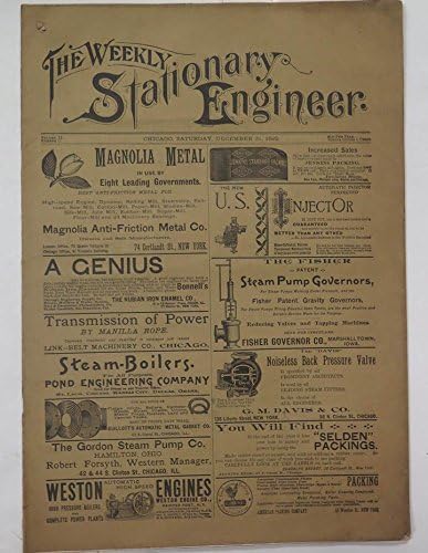 December 31 1892 Weekly Stationary Engine Engineer Magazine