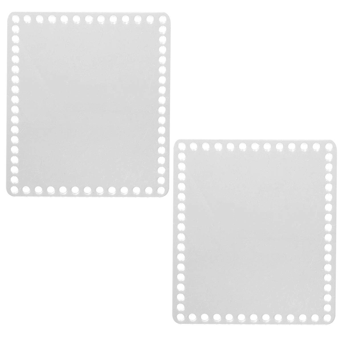 VILLCASE Braid Accessories 2pcs Crafts Acrylic Board Material Japanese Tools Japanese Accessories Square Tool Base Bottom Plate Threaded Board Loom Rectangle 15c T Tool Woven Basket
