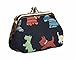 Signare Tapestry Double Pocket Change Pouch Kiss lock Coin Purse for Women With Puppy Dog Design (FRMP-PUPPY)