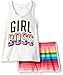 The Children's Place Big Girls' Tank Top and Dolphin Shorts Active Outfit
