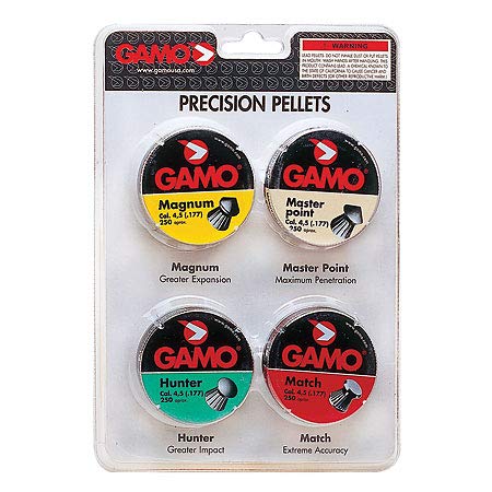 Gamo 632092754 Performance Airgun Pellets Combo Pack 1000 Assorted, .177 Caliber