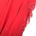 ROYAL SMEELA Women's Belly Dance Chiffon Skirt ATS Voile Maxi Full Dress Bellydance Skirts Red One Size