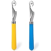 Lunarm Tracing Wheel Sewing Tool 2pcs Steel Needle Point Tracing Wheel | Random Color, Professional Sharp Stitch Marking Spacer for Arts, Leather Crafts Quilting, Transferring Patterns,Dressmaking