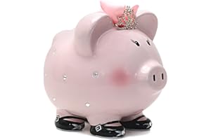 Child to Cherish Ceramic Piggy Bank for Girls, Princess