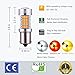 ENDPAGE 1156 1141 1003 7506 BA15S LED Bulb 2-pack, Amber Yellow, Extremely Bright, 54-SMD with Projector Lens, 10-30V, Work as Turn Signal Blinker Lights