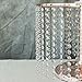 Efavormart Rose Gold Crystal Pendants Metal Chandelier Cake Stand Dessert Display Plate - 12