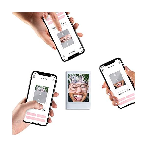 INSTAX Link Smartphone Printer, Ash White & Mini Instant Film, 5X 10 Blatt (50 Blatt), Weiß – Bild 7