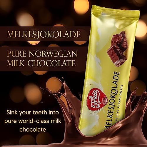 Freia Norwegian Melkesjokolade Milk Chocolate Bars Rich, Delicious Norwegian Milk Chocolate