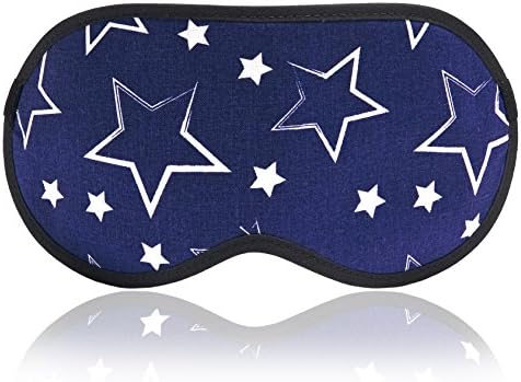 Sleeping Mask Star - Natural Soft &amp; Comfortable Cotton Blindfold - Ultra Lightweight Starry Eye Mask - Best for Deep Healthy Sleep Camping Travel Meditation Nap &amp; REM