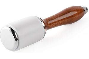 WUTA Leather Carving Hammer Professional Leather Mallet Leatherworking Maul Nylon Head Hammer for Handmade DIY Tools