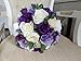 Luyue 10PCS Artificial Roses Flower Silk Rose with Stem Realistic Artificial Long Stem Rose Fake Roses Bouquet for Wedding Home Decoration