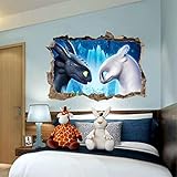 How to train your dragon Toothless Light fury 3D Wall Decal Sticker 18