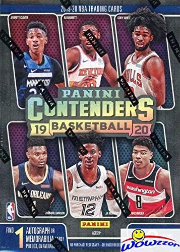 2019/20 Panini CONTENDERS NBA Basketball EXCLUSIVE Factory Sealed Retail Box with AUTOGRAPH or MEMORABILIA! Look for ROOKIES & AUTOS of ZION WILLIAMSON, Ja Morant, Jarrett Culver, RJ & More! WOWZZER!