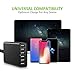 USB Charger, Omars 60W 6-Port USB Wall Charger, USB Desktop Charger Charging Station for Galaxy S8/S7/S6/Edge, Note 5 and iPhone x/8/8 Plus/7/6s/Plus, iPad, LG, Nexus 6, HTC